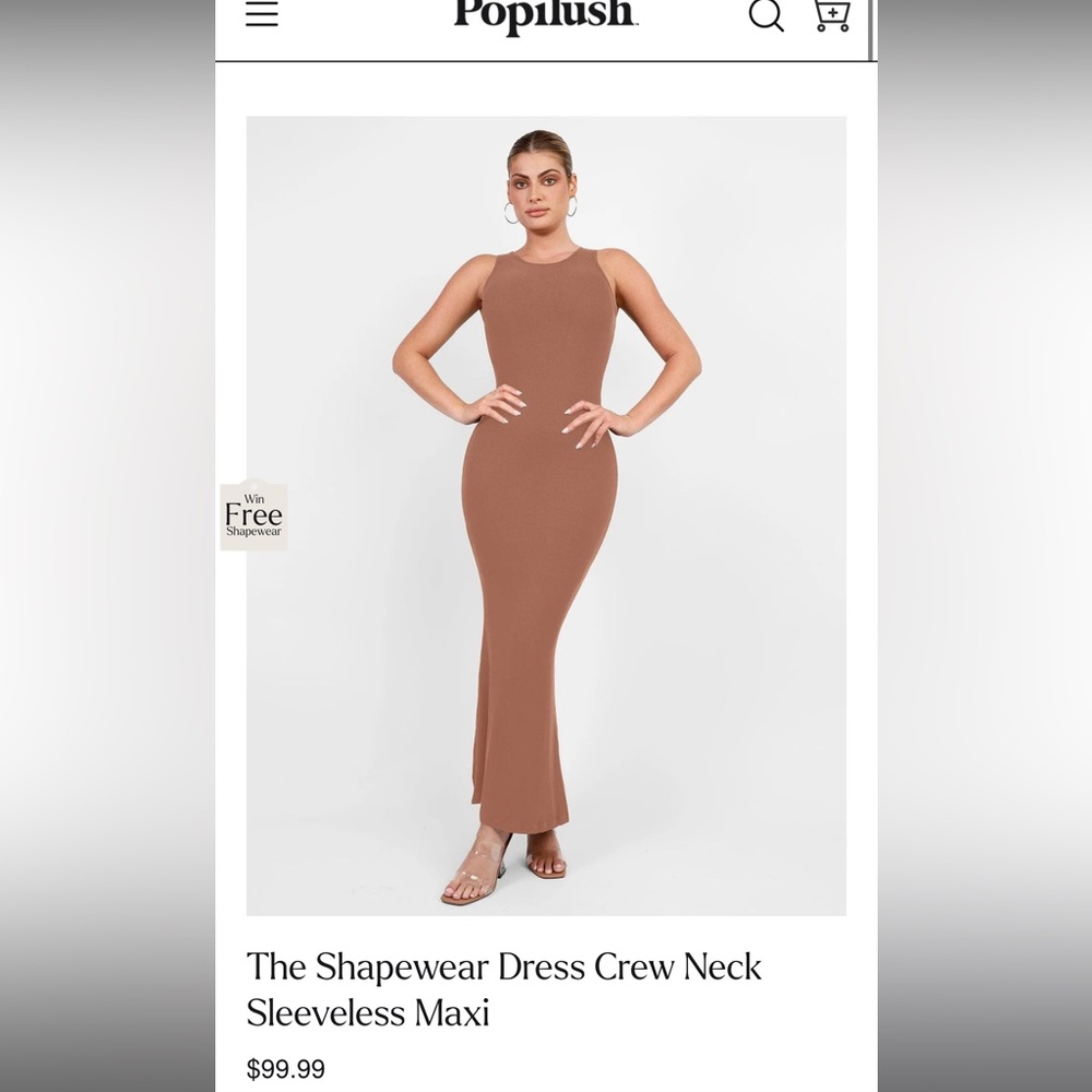 Popilush High neck maxi Dress NWT
